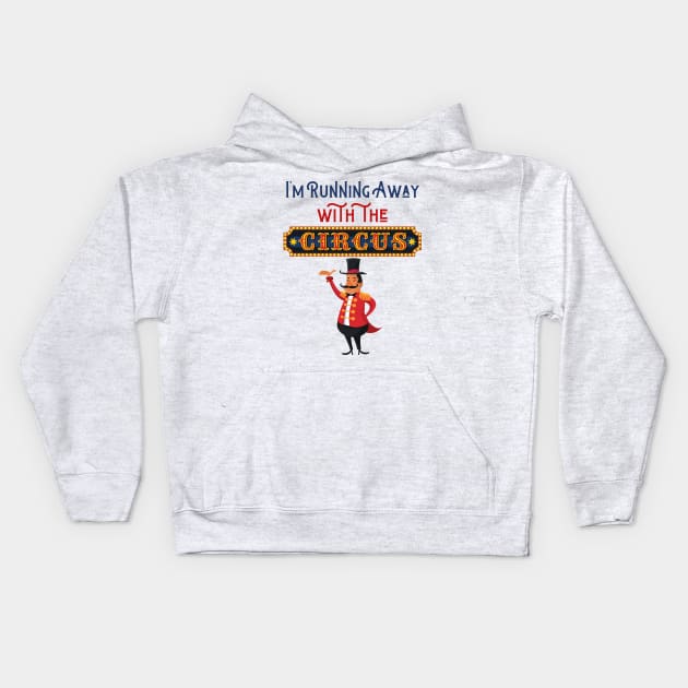 Running Away with the Circus: Ringmaster Kids Hoodie by TammyWinandArt